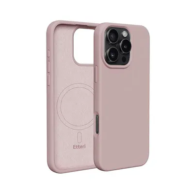 Image de Etteri Silicone Mag Case Housse pour iPhone 17 Pro - Rose clair