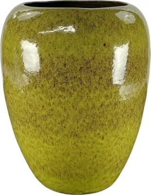 Produktbild von Keramischer Pflanzkübel Galiee - Herbstgrün - Ø 48 cm ↑ 60 cm