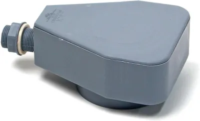 Productafbeelding van Regenton Aansluiting - Overloopstop Kit - Water Opvangen - Automatische Bijvulling - Ø 25mm - Grijs