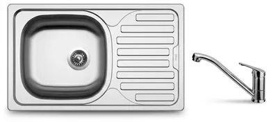 Obrázek produktu pro Sinks CLASSIC 760 nerez + Sinks PRONTO chrom (set dřezu a baterie)