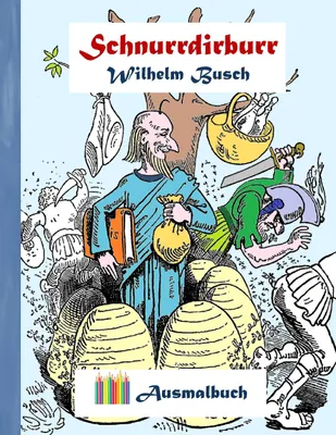 Produktbild von Schnurrdirburr (Ausmalbuch), Deutsch, Taschenbuch, 60 Seiten