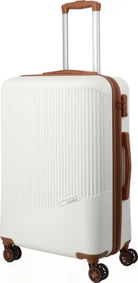 Produktbild von Travelite Bali Reisekoffer M Trolley 67cm 4 Rad Rollen TSA Hartschale weiß