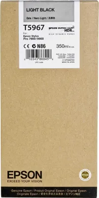 Produktbild von Epson Tintenpatrone light black T 596  350 ml       T 5967