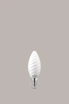 Image de Ampoule variable led dépoli flamme torsadée E14 470Lm 40 W blanc neutre,OSRAM