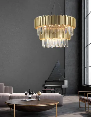 Produktbild von Nova Luce BALADONA Pendelleuchte G9 18-fach Messing 180x85cm dimmbar 81091718