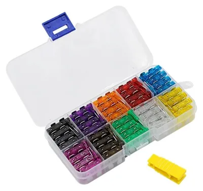 Immagine prodotto di 100 fusibili per auto, sostitutivi per 2 A, 3 A, 5 A, 7,5 A, 10 A, 15 A, 20 A, 25 A