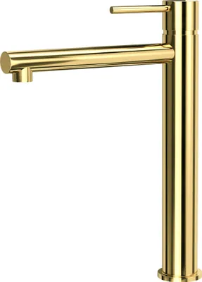 Produktbild von BADLAND Waschtischarmatur Wasserhahn Hoch LUGO Mischbatterie für Badezimmer in Gold