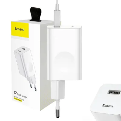 Produktbild von Netzladegerät Baseus Charging Quick Charger USB 3.0 - weiß