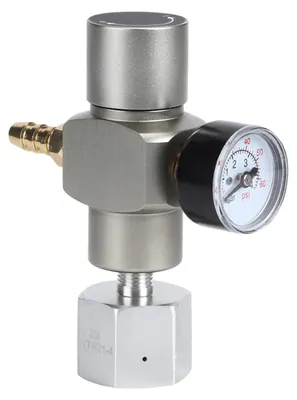 CO2-Fassregler, 2-in-1 Mini-Gasregler mit Manometer, 3/8" auf TR21.4