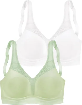 Produktbild von PETITE FLEUR Entlastungs-BH mint+weiß Größe 100 D
