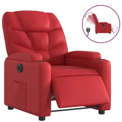 Produktbild von vidaXL Relaxsessel Elektrisch Rot Kunstleder