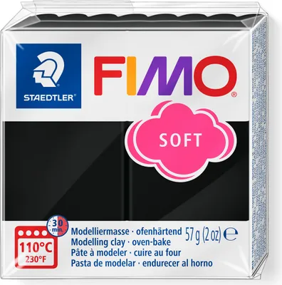 Produktbild von Modelliermasse FIMO soft schwarz 57 g