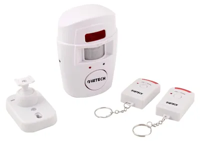 Obrázek produktu pro Mini alarm s detektorem pohybu a dvěma dálkovými ovladači. Bílá barva