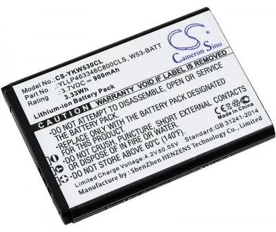 Produktbild von Akku für Simvalley YLLP463346C800CLS Li-Ion 3,7 Volt 900 mAh schwarz.