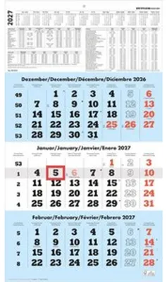 Produktbild von 3-Monatskalender blau 2027