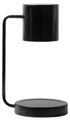 Produktbild von Flammenlose Duftwachs-Lampe für das Schlafzimmer – Elektrische Duftkerzen-Wärmer-Tischleuchte mit Dimmer und Timer-Funktion (Schwarz)