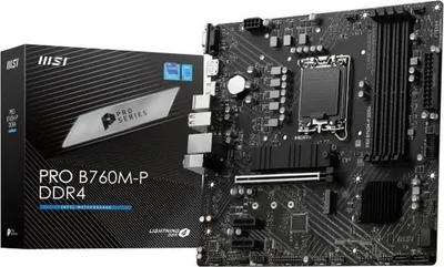 Produktbild von Mainboard MSI PRO B760M-P DDR4, Intel 12./13. Gen, USB 3.2 Gen2 Type-C, DisplayPort, VGA, HDMI