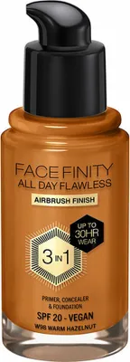 Produktbild von Cremige Make-up Grundierung Max Factor Face Finity All Day Flawless 3 in 1 Spf 20 Nº W98 Warm hazelnut 30 ml