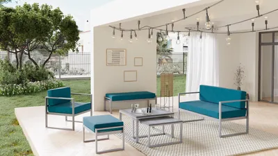 Productafbeelding van Een tuinset voor op het terras of in de tuin, geschikt voor 6 personen, model Monako