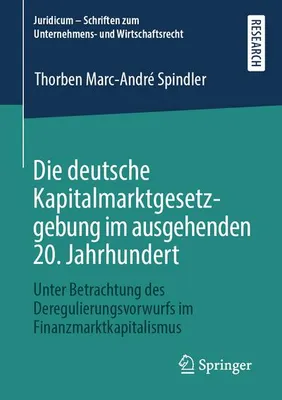 Obrázok produktu pre Die deutsche Kapitalmarktgesetzgebung im ausgehenden 20. Jahrhundert