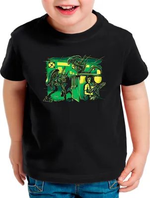Produktbild von style3 Hide the Fear Kinder T-Shirt xenomorph alien ripley movie