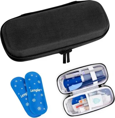 Produktbild von Famanu Reiseapotheke TSA-zugelassen mit Thermometer und Temperaturanzeige - Tragbar