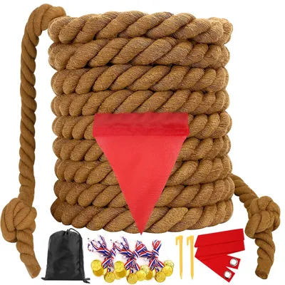Image de Omgoods - Kit de tir à la corde, 12 mètres - Idéal pour les activités de plein air et les fêtes