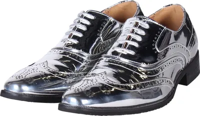 Produktbild von T3721-1700-45 silber Metallic Herren Disco Party Schuhe Gr.45