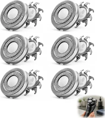 Immagine prodotto di Lame di ricambio per rasoi, confezione da 6 pezzi, compatibili con i modelli AquaTouch AT8xx, AT7xx e PowerTouch PT7xx, per uomo