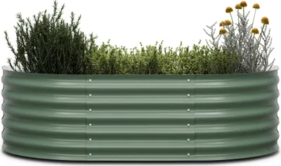 Obrázek produktu pro Blumfeldt High Grow Extended, vyvýšený záhon, 150 x 43 x 60 cm, z vlnitého ocelového plechu, snadná montáž, odolný vůči rzi a mrazu