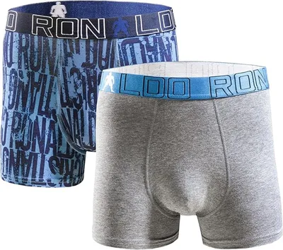 Produktbild von CR7 Ronaldo Jungen Boxershort 2er Doppelpack – Bluegrey, Größe:7-9