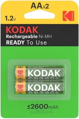 Image de Kodak - Blister De Piles Rechargeables Hr6 Aa 2600Mah*2