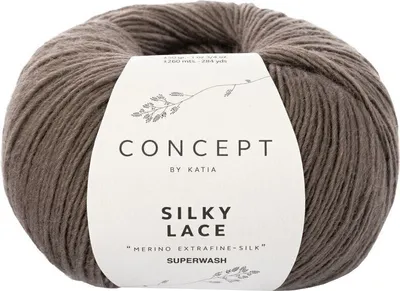 Obrázek produktu pro Katia Silky Lace 150 Fawn Brown Pletací příze
