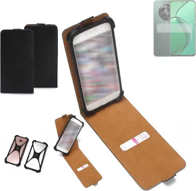 Produktbild von K-S-Trade Handyhülle Schutzhülle kompatibel mit Realme 13 4G Hülle Case Cover Flip Style Bumper schwarz 1x