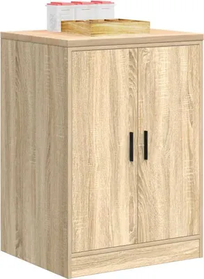 Produktbild von Garagen-Aufbewahrungsschrank Sonoma-Eiche Massivholz Kiefer, Werkzeugschränke DesignMöbel