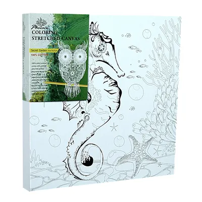 Produktbild von Gedruckt Seepferdchen Phoenix Leinwand Gemälde Mandala
