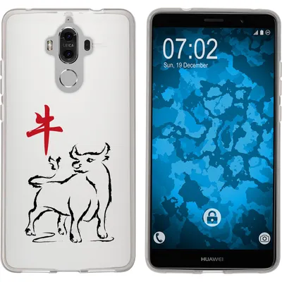 Produktbild von PhoneNatic Case kompatibel mit Huawei Mate 9 Silikon-Hülle Tierkreis Chinesisch M2