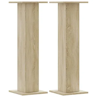 Obrázek produktu pro Stojany na rostliny 2 ks dub sonoma 30 x 30 x 95 cm kompozit