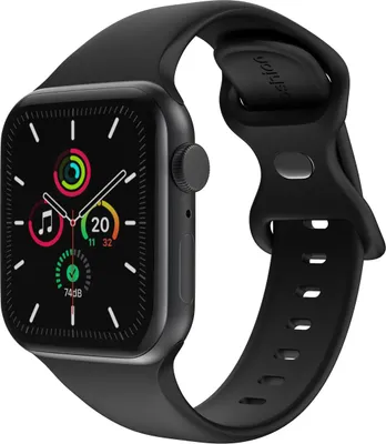 Productafbeelding van imoshion Siliconen⁺ bandje voor de Apple Watch | 38/40/41/42 mm - Maat S/M - Zwart