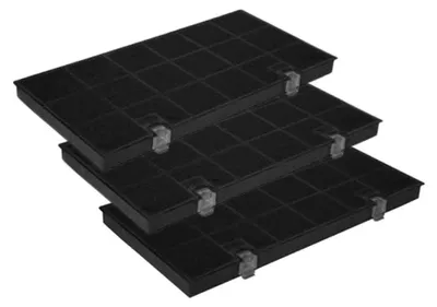 Produktbild von 3er SET Aktiv-Kohlefilter für Typ 150, KF60, DKF24, AEG Bauknecht Electrolux Quelle Elica