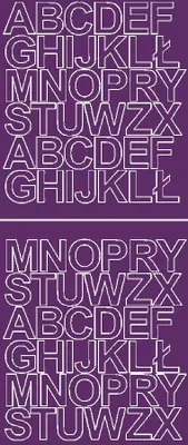 Produktbild von Selbstklebende Buchstabenaufkleber, 3,5 cm, lila glänzend