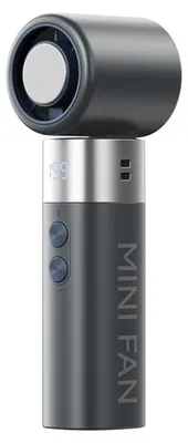 Image de INF Ventilateur portable à refroidissement par semi-conducteur – Pliable, affichage LED, 199 vitesses et 20m/s Gris