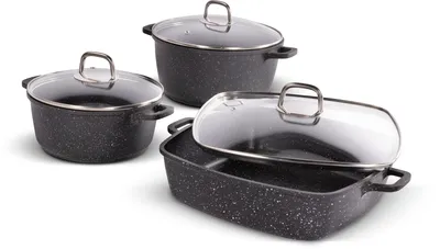 Obrázek produktu pro LAMART LT1287 set nádobí 6ks černá CAST