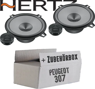 Produktbild von Hertz K 130 - KIT - 13cm Lautsprecher Komposystem - Einbauset passend für Peugeot 307 - justSOUND