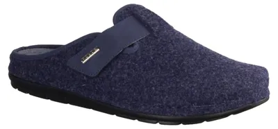 Produktbild von Rohde 6741-56 Herren-Hausschuhe, Pantoffel, Softfilz/Leder, Ocean (Blau) - Haus - hüttenschuhe Herren Hausschuhe, Blau, softfilz/leder