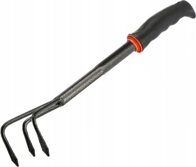 Obrázok produktu pre Záhradné hrable na kyprenie pôdy Pevná oceľ 34,5 cm