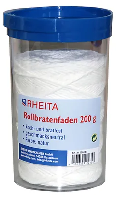 Produktbild von Rollbratenfaden 200 Meter Schneidefunktion koch-und bratfest, weiß