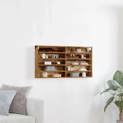 Obrázek produktu pro Maison Exclusive – Nástěnné držáky na vitrínu, masivní dřevo, 100 x 8,5 x 50 cm, dřevovláknitá deska