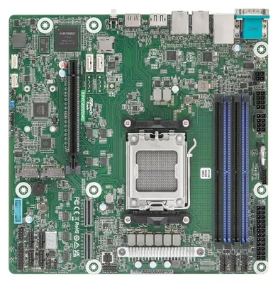 Obrázek produktu pro Asrock EPYC4000D4U, AMD, Zásuvka AM5, AMD EPYC 4004, AMD Ryzen 7000 Series, AMD Ryzen 8000 Series, AMD Ryzen 9000 Series, DDR5-SDRAM, 48 GB, DIMM