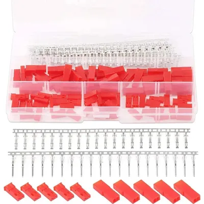 JST SYP 2-pol. Crimp-Steckverbinder-Kit, 420 St., 2,54 mm, rot